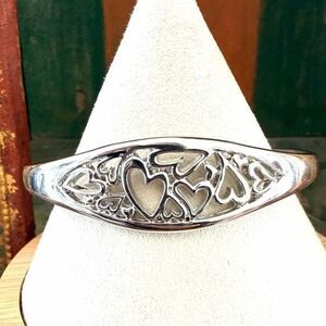Heart Cutout Cuff Bracelet Engraved “The Love Between a Mother and Daughter Know